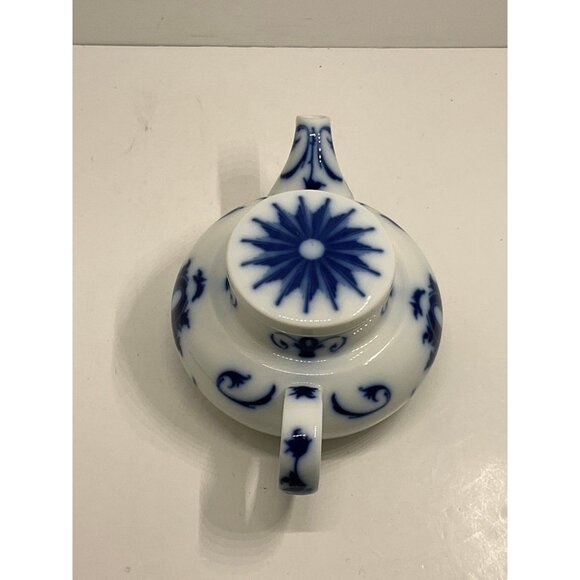 B&G Denmark Copenhagen Porcelin Blue and White Teapot 653 - Picture 3 of 9